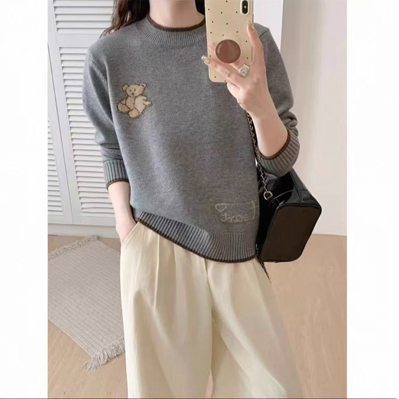 经典针织衫减龄洋气毛衣