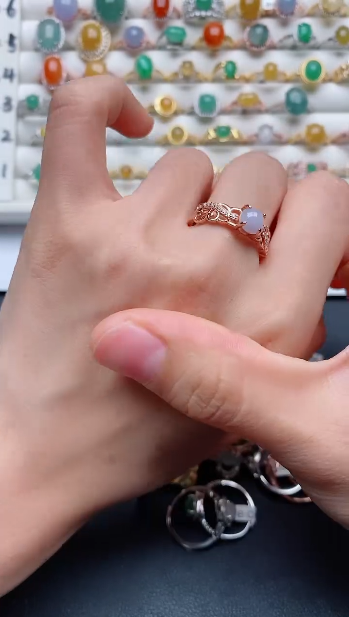 【闪购商品】翡翠戒指银S925镶嵌............