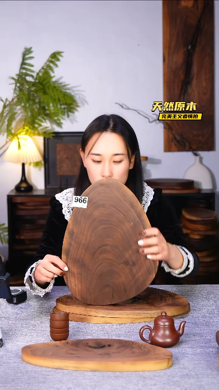 木北美黑胡桃原木.干裂疤结不属于商品质量问题完美主义者慎拍