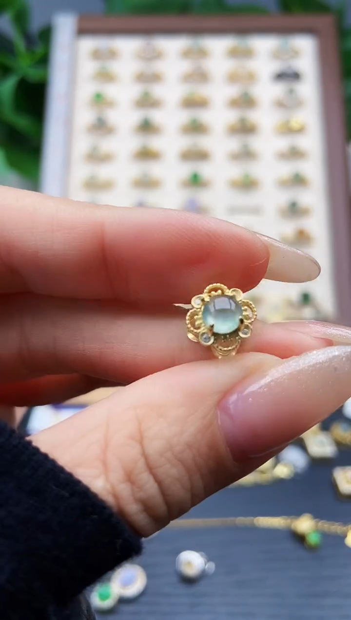 颈饰银S925镶嵌翡翠12