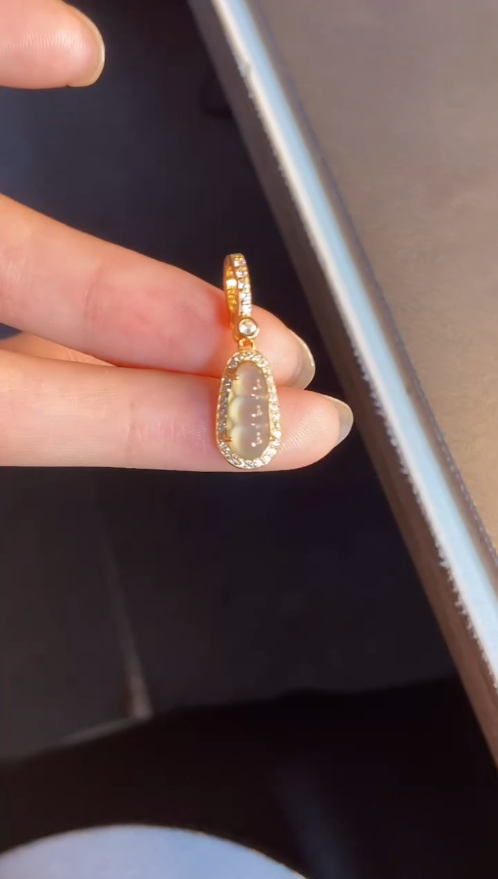 吊坠(不含链)银S925镶嵌翡翠1