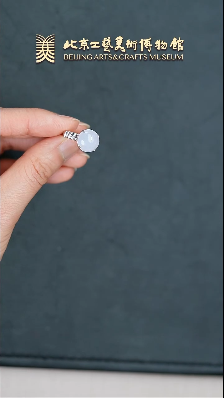 【闪购商品】翡翠戒指银S925镶嵌B0307GMD681粉春戒指