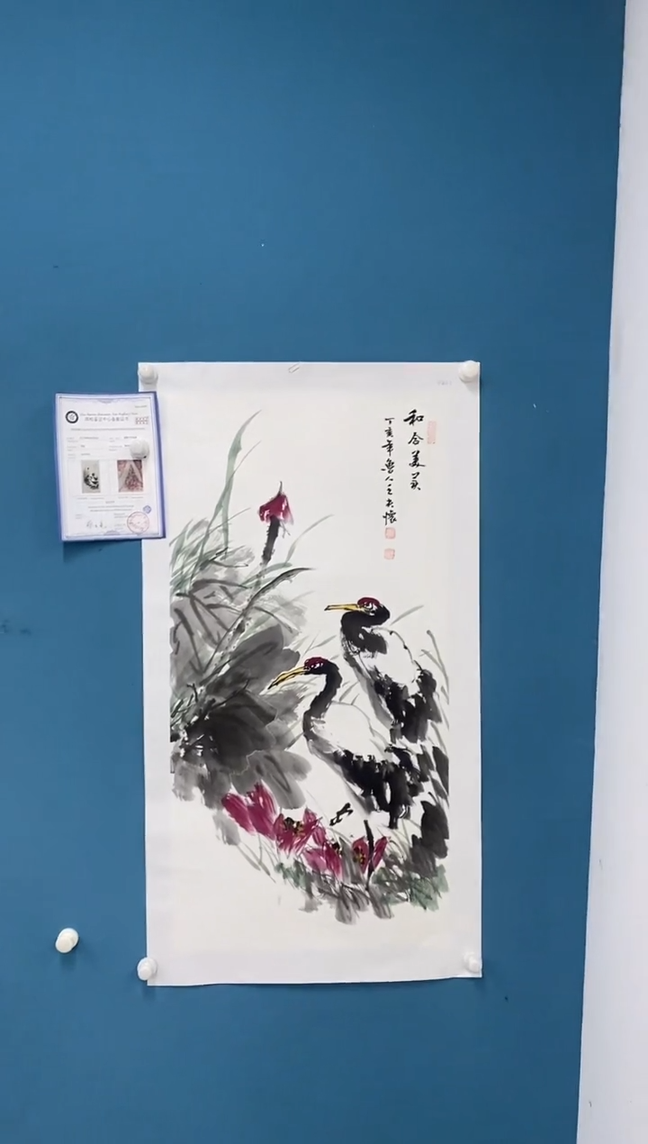 【闪购商品】国画2.7-王夫怀-三尺花鸟25