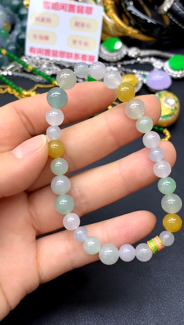 未镶嵌手串翡翠194-中国好珍宝