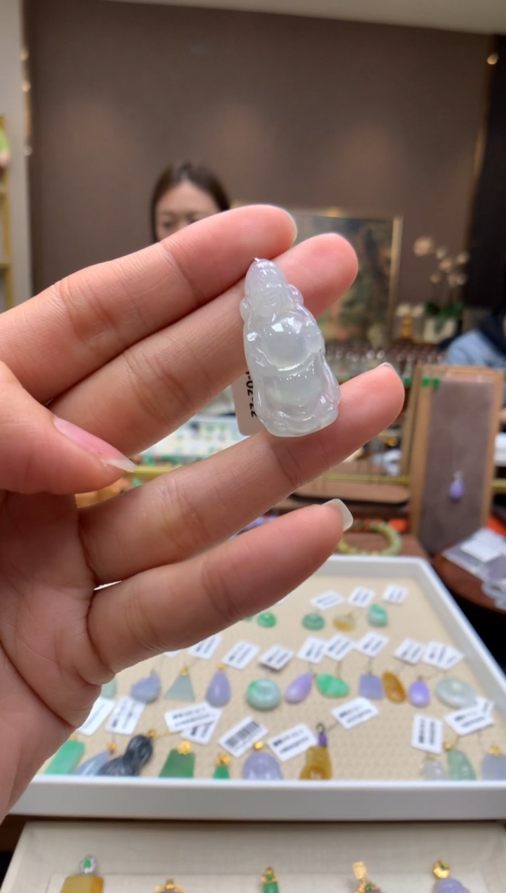 【闪购商品】翡翠颈饰未镶嵌财神