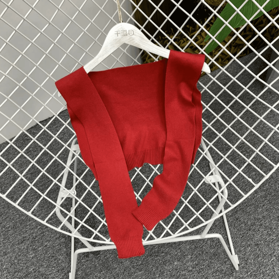 针织披肩女洋气百搭假领子