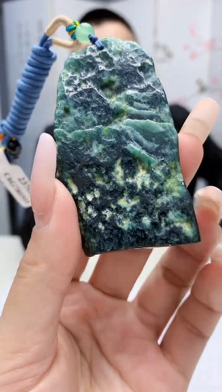 【闪购商品】定制翡翠未镶嵌4812lr-毛货挂件42