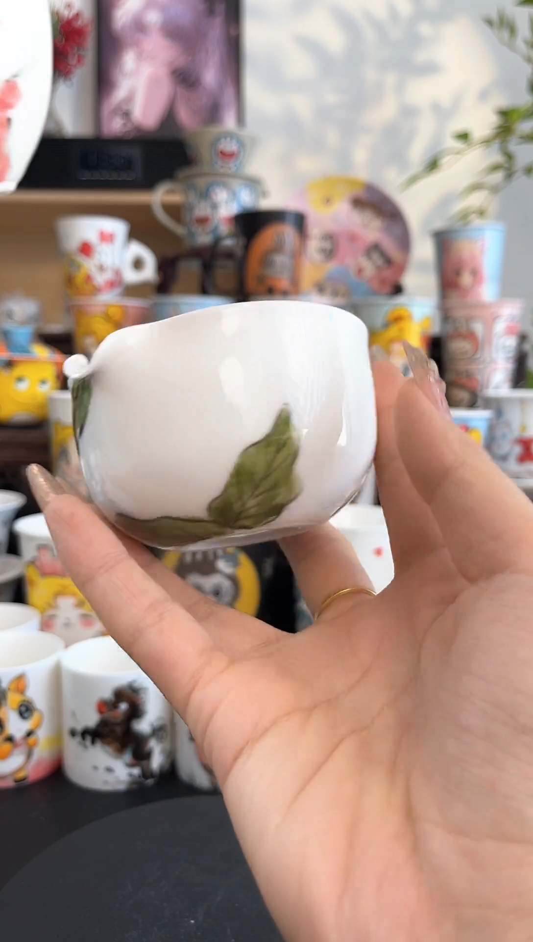 【闪购商品】摆件手工手绘陶瓷小杯杯