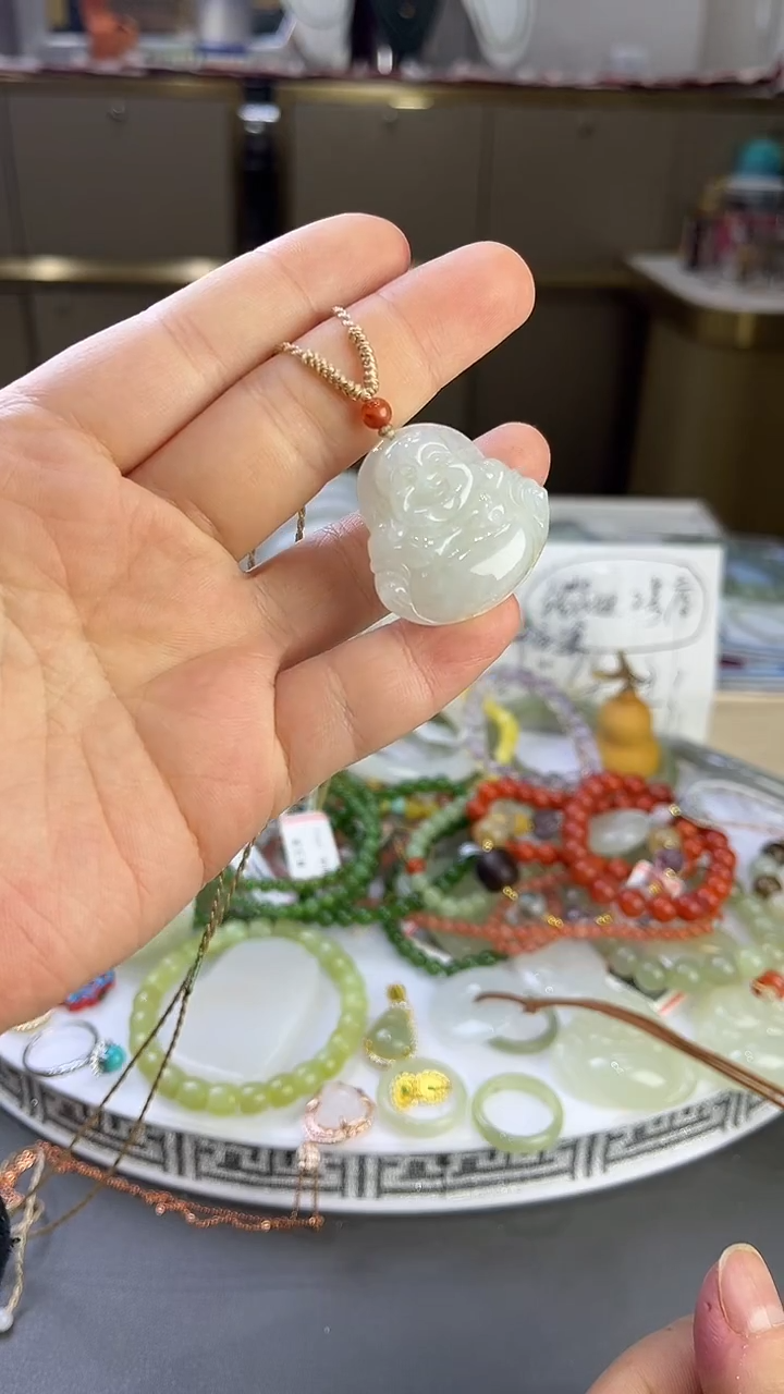 颈饰未镶嵌翡翠翡翠佛公