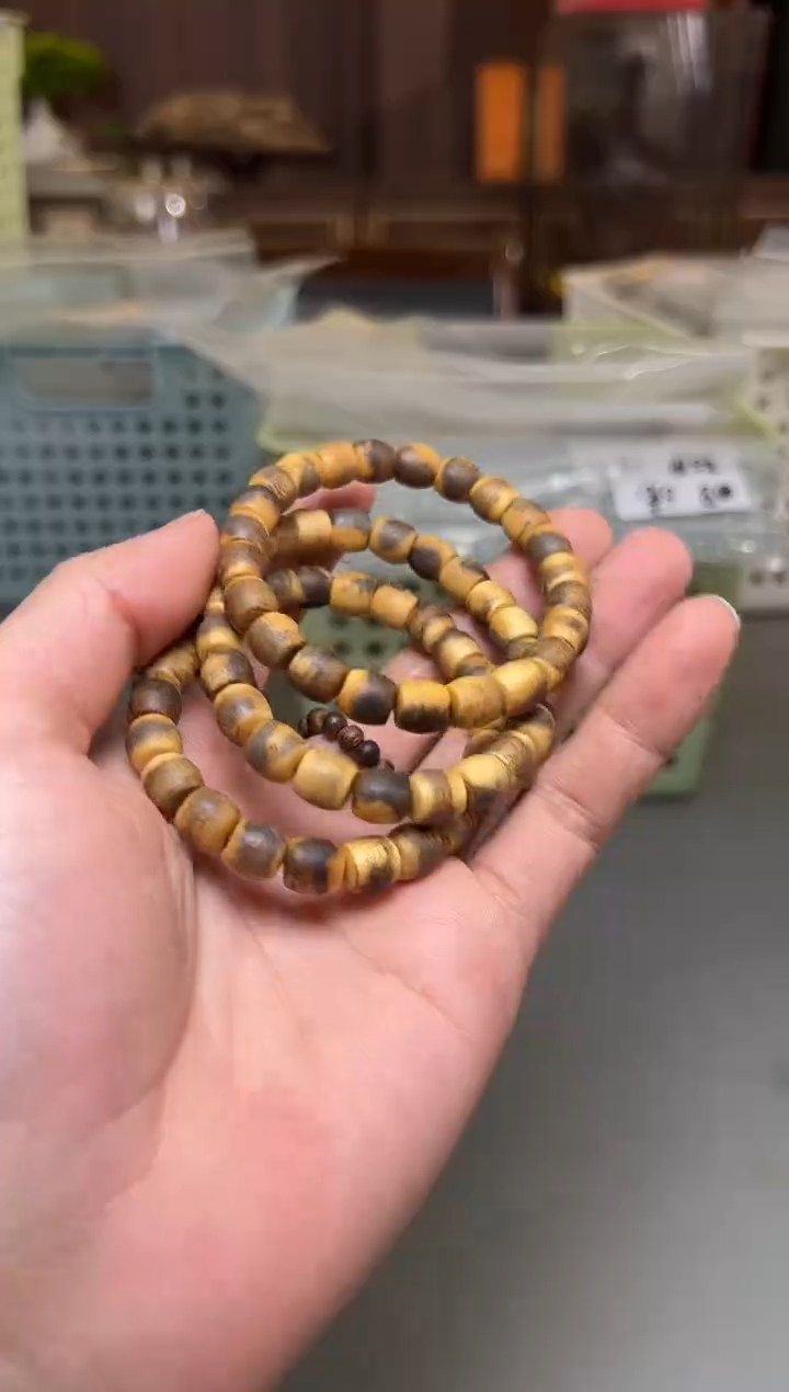 沉香沉香碎屑850号海南虎斑08鼓珠单圈碎屑香粉多样性发一5