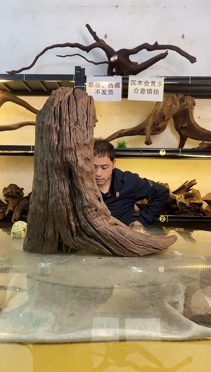 【闪购商品】柚木木艺鱼缸造景素材51-20-56