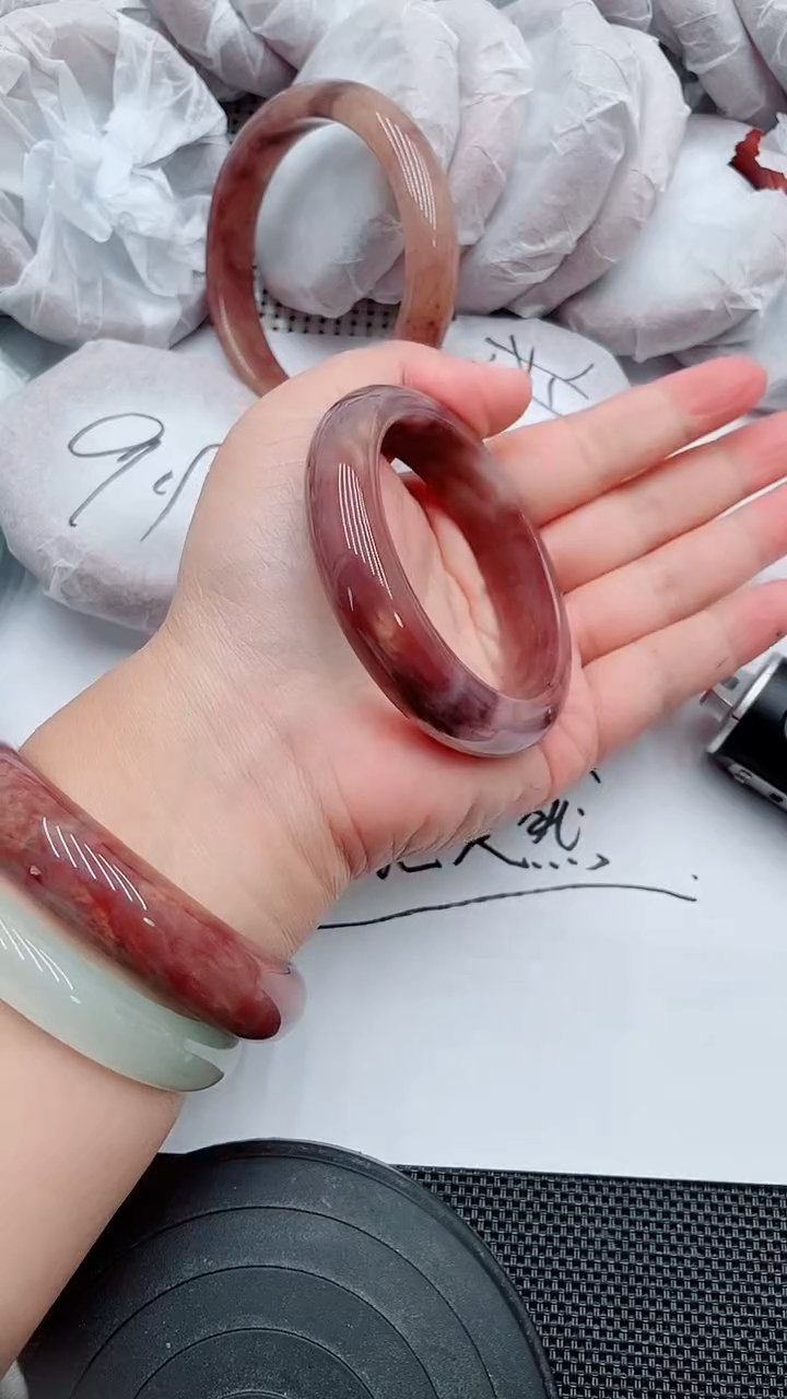 未镶嵌手镯石英质玉110-56-57