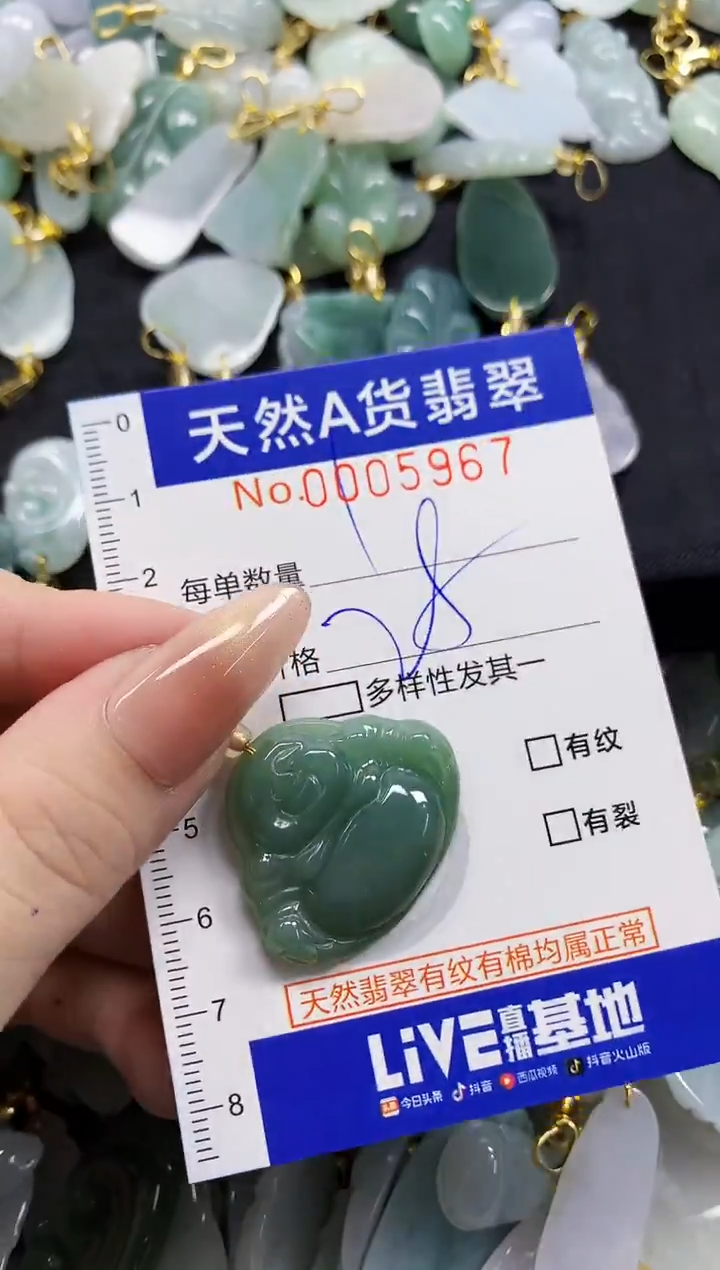 颈饰未镶嵌翡翠天然A货翡翠