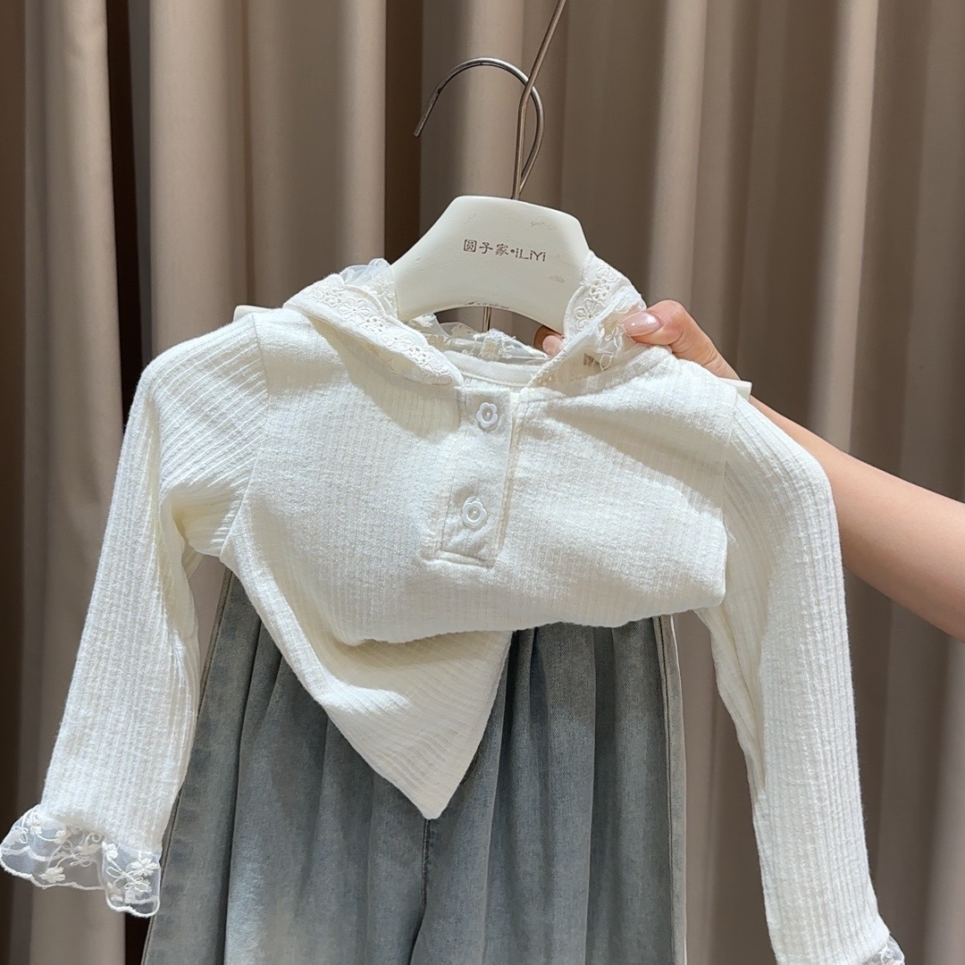 (现货) 圆子家女童套装夏装儿童洋气背心娃娃衫两件套潮宝宝韩版