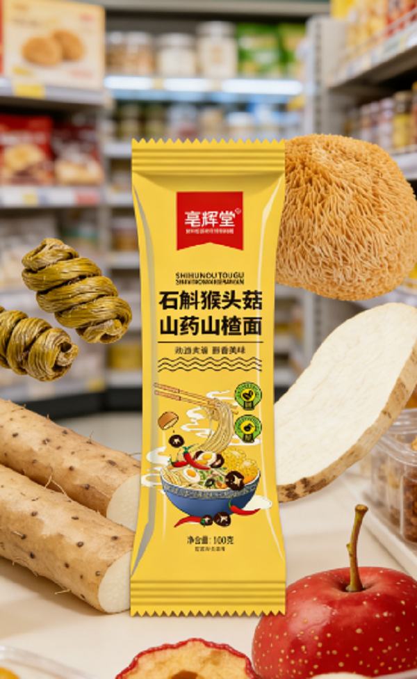 【拍十单多送两包到手12包 】石斛猴头菇山药山楂面100g
