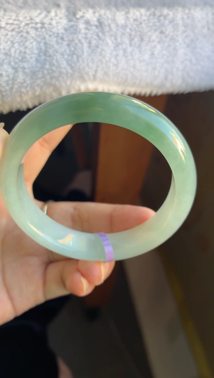 未镶嵌手镯翡翠（高货 十星强推）冰胶渐变半山水20号