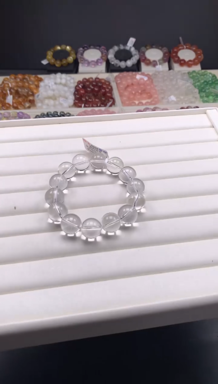 【闪购商品】水晶手链未镶嵌白水晶14MM，A94