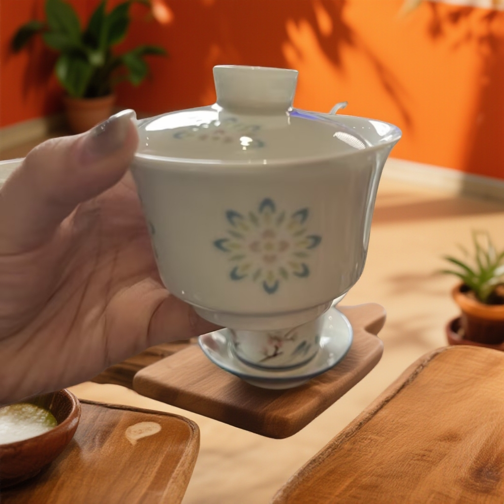 【央广非遗】古窑御器玲珑太阳花盖碗