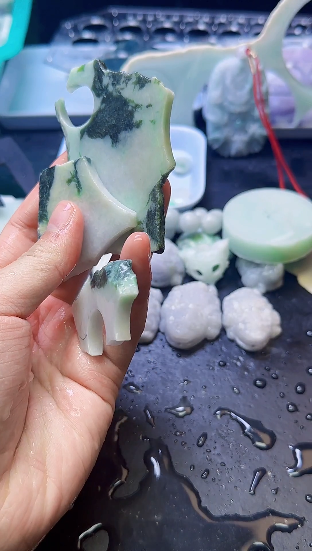 颈饰未镶嵌翡翠080天然A货翡翠