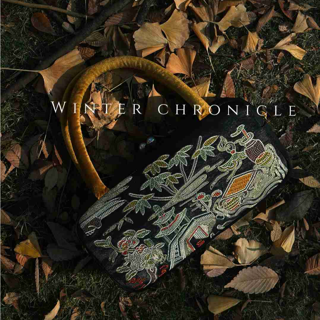 中国风复古民族风花卉新中式手提包提花刺绣