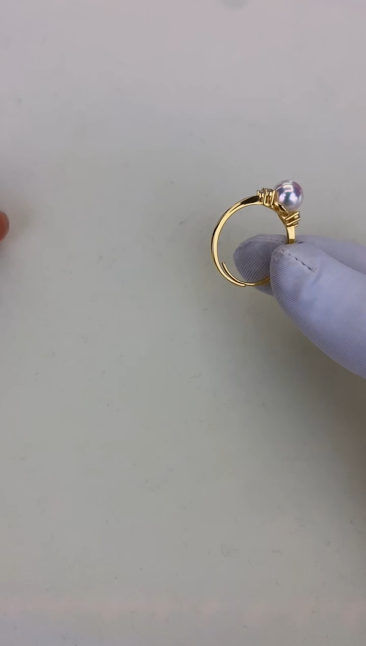 银S925镶嵌DA海水珍珠 GD203 戒指 8