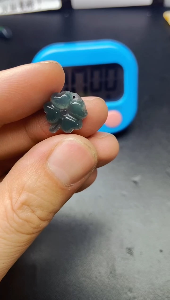 颈饰未镶嵌翡翠琪四叶草