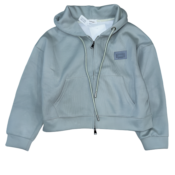 拉链开衫女连帽款小标工艺休闲百搭款不挑年龄面料舒适透气长袖