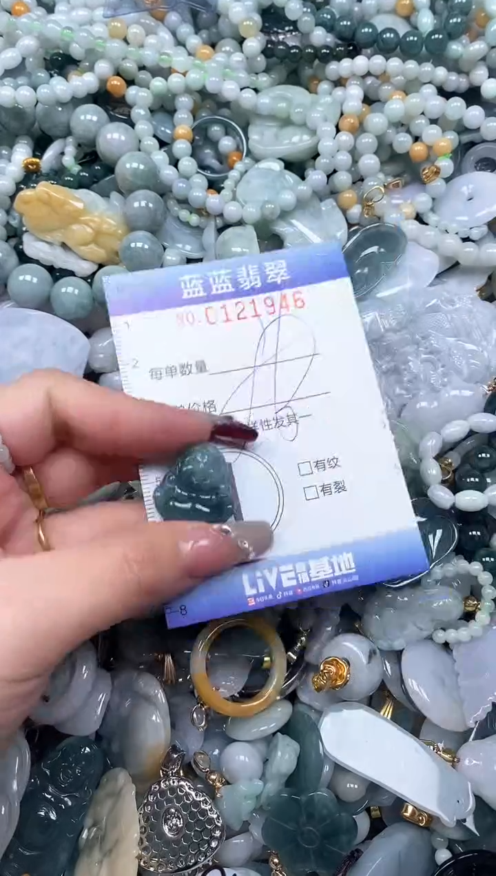 【闪购商品】翡翠颈饰未镶嵌闪购0121946多样性发其一