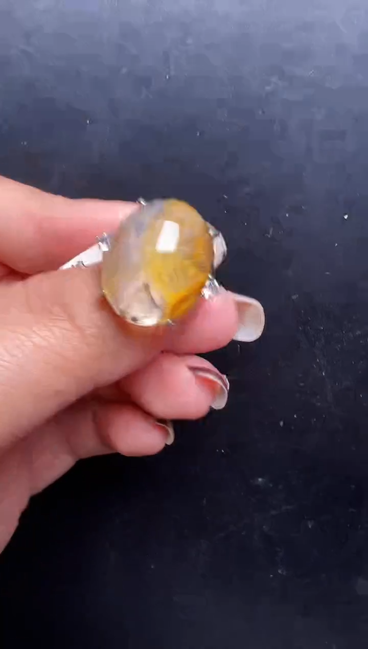 未镶嵌戒指水晶胶花小树戒指 JP55491 