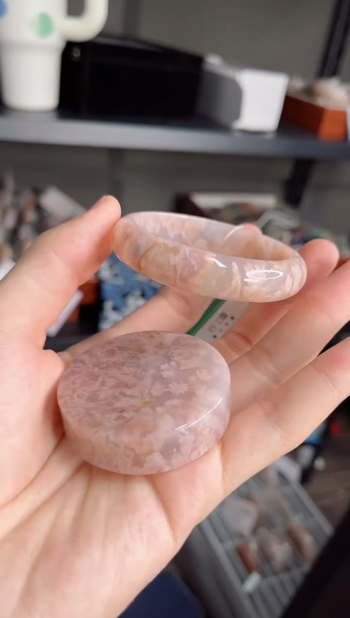 石英质玉未镶嵌手镯53圈口（赠送镯心）6321631