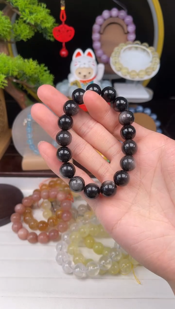 未镶嵌珠宝半成品水晶银耀石素圈001