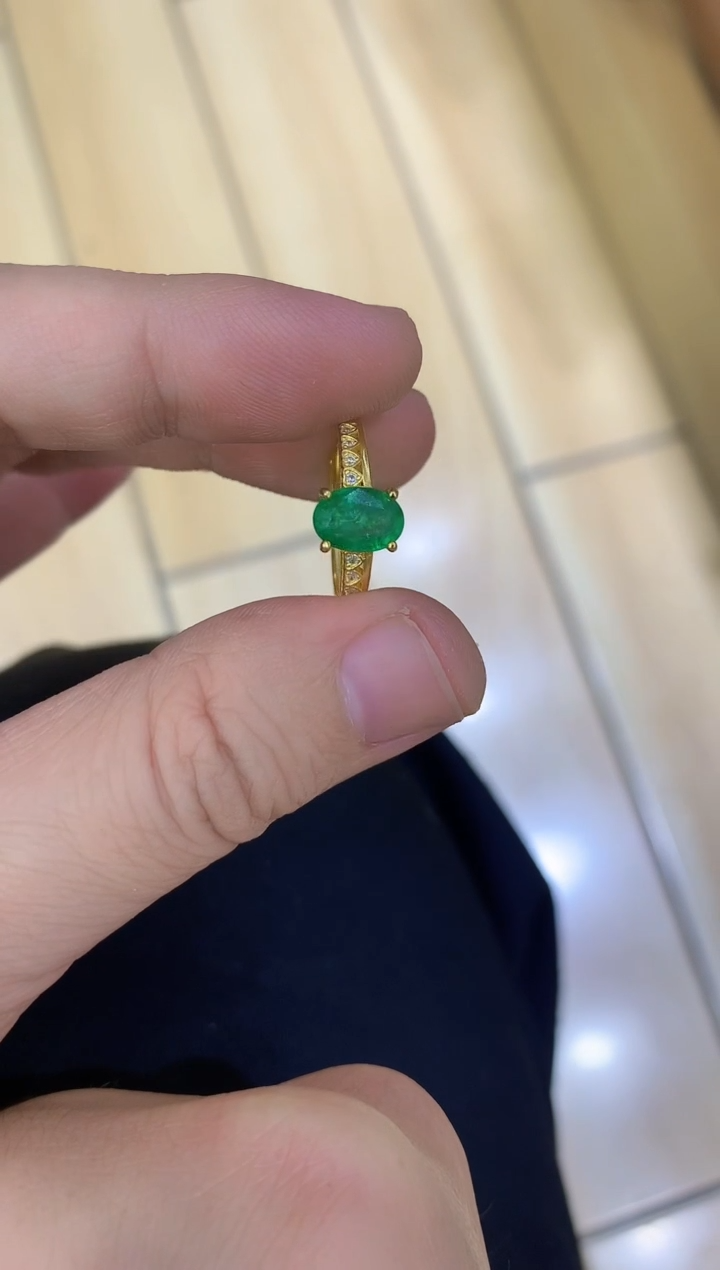 【闪购商品】祖母绿戒指银S925镶嵌...........