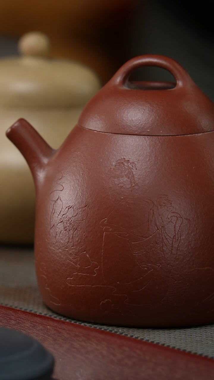 茶壶紫砂大红泥秦权