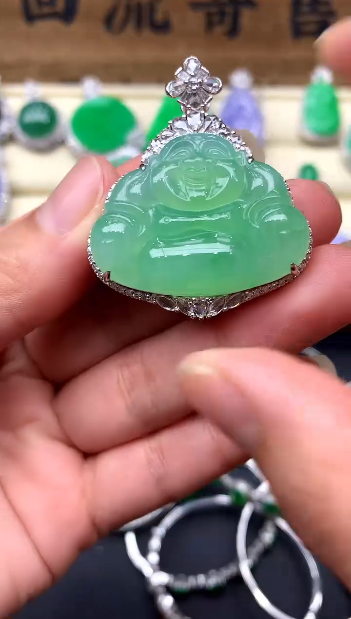 【闪购商品】翡翠颈饰18K金镶嵌524-中国好珍宝