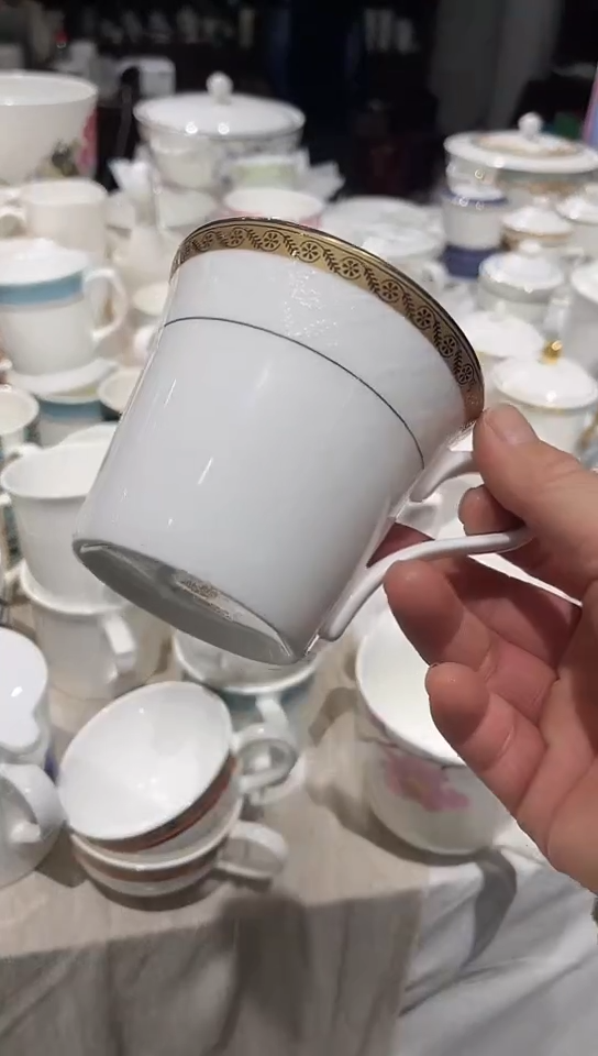 瓷杯子1个隆达骨瓷