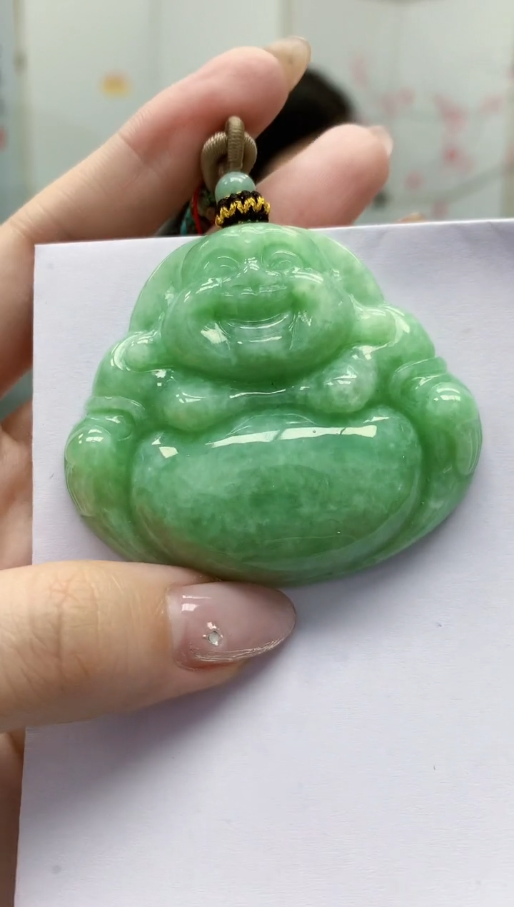 【闪购商品】定制翡翠未镶嵌4852jw-毛货挂件55