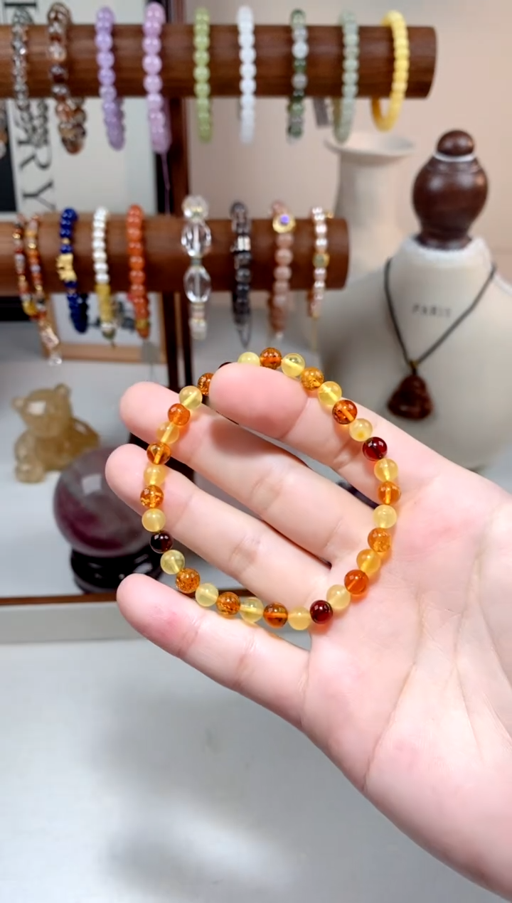 【闪购商品】琥珀手链未镶嵌蜜蜡手串