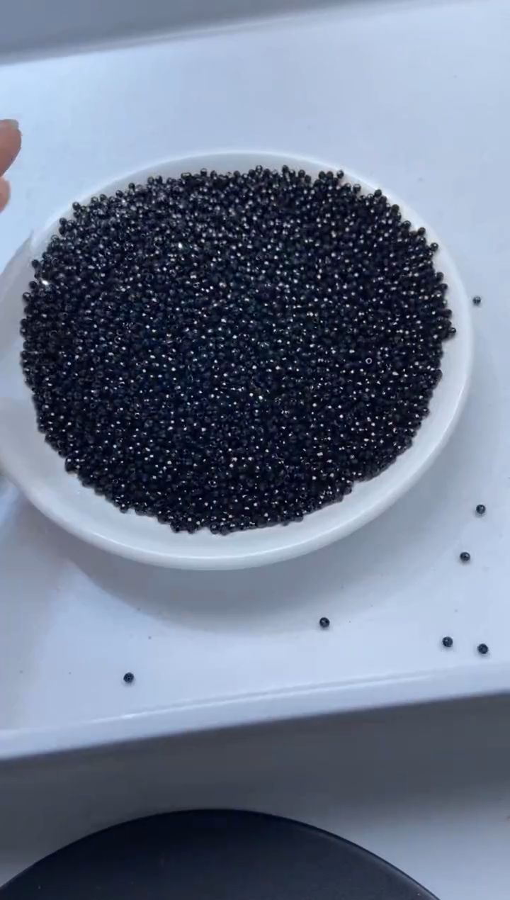 颈饰未镶嵌水晶X1320-黑色碧玺2mm*60颗
