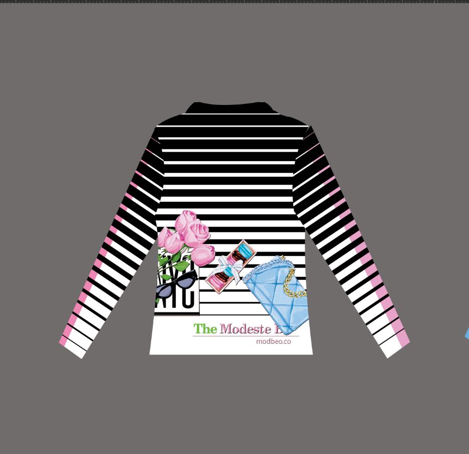 欧美风6615长袖印花字母圆领款拼接T恤个性满印女款时尚