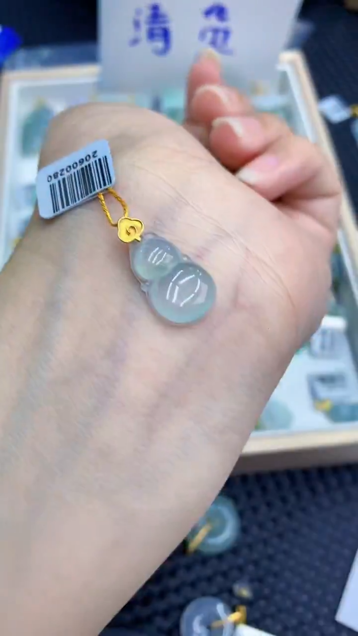 【闪购商品】翡翠颈饰18K金镶嵌            8