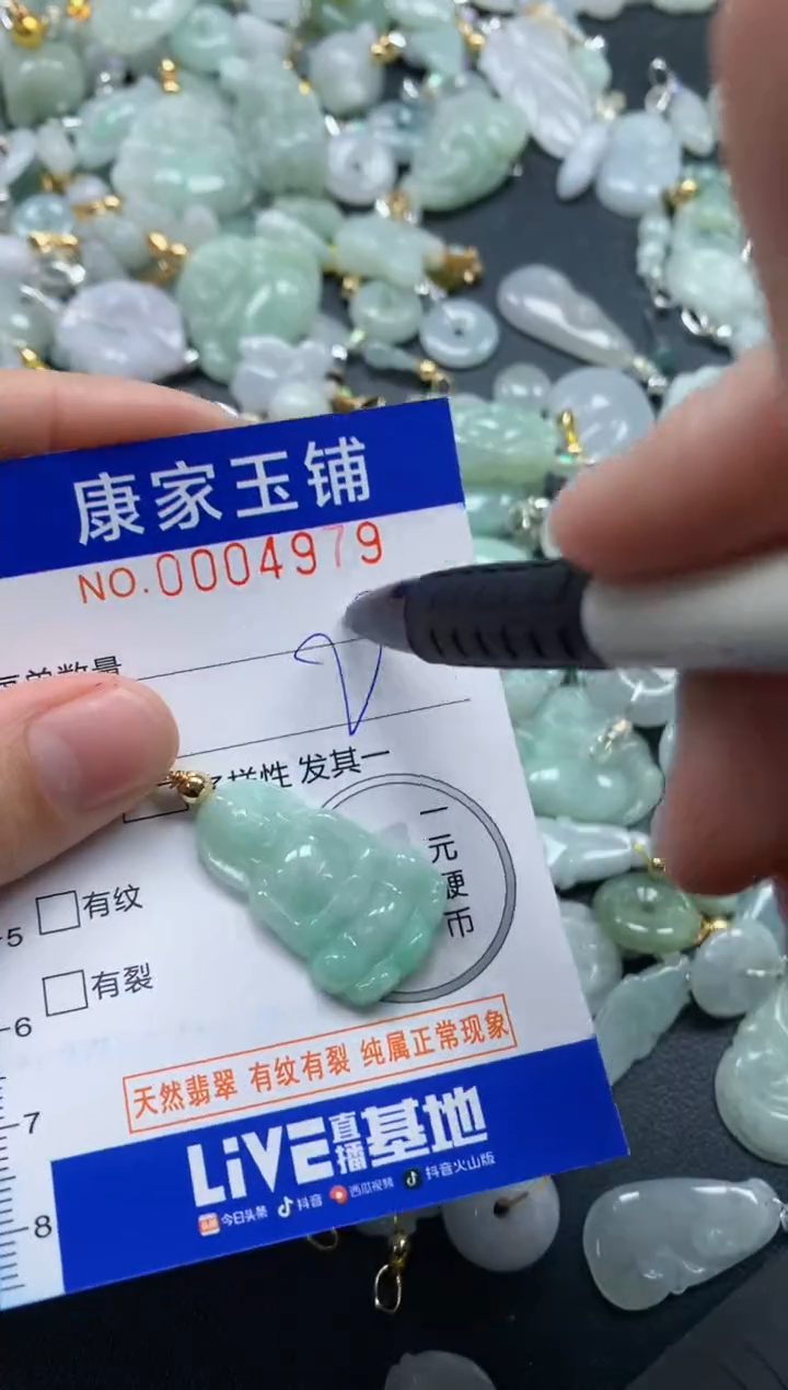 颈饰未镶嵌翡翠4979