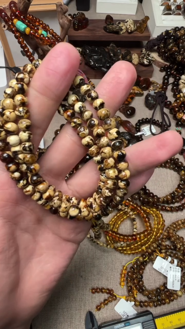【闪购商品】琥珀手链未镶嵌抚顺琥珀