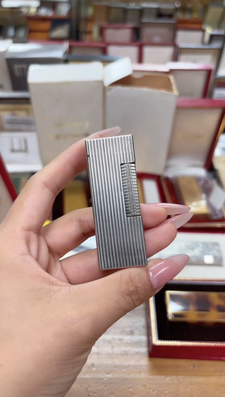 纯铜登家银色竖条4代