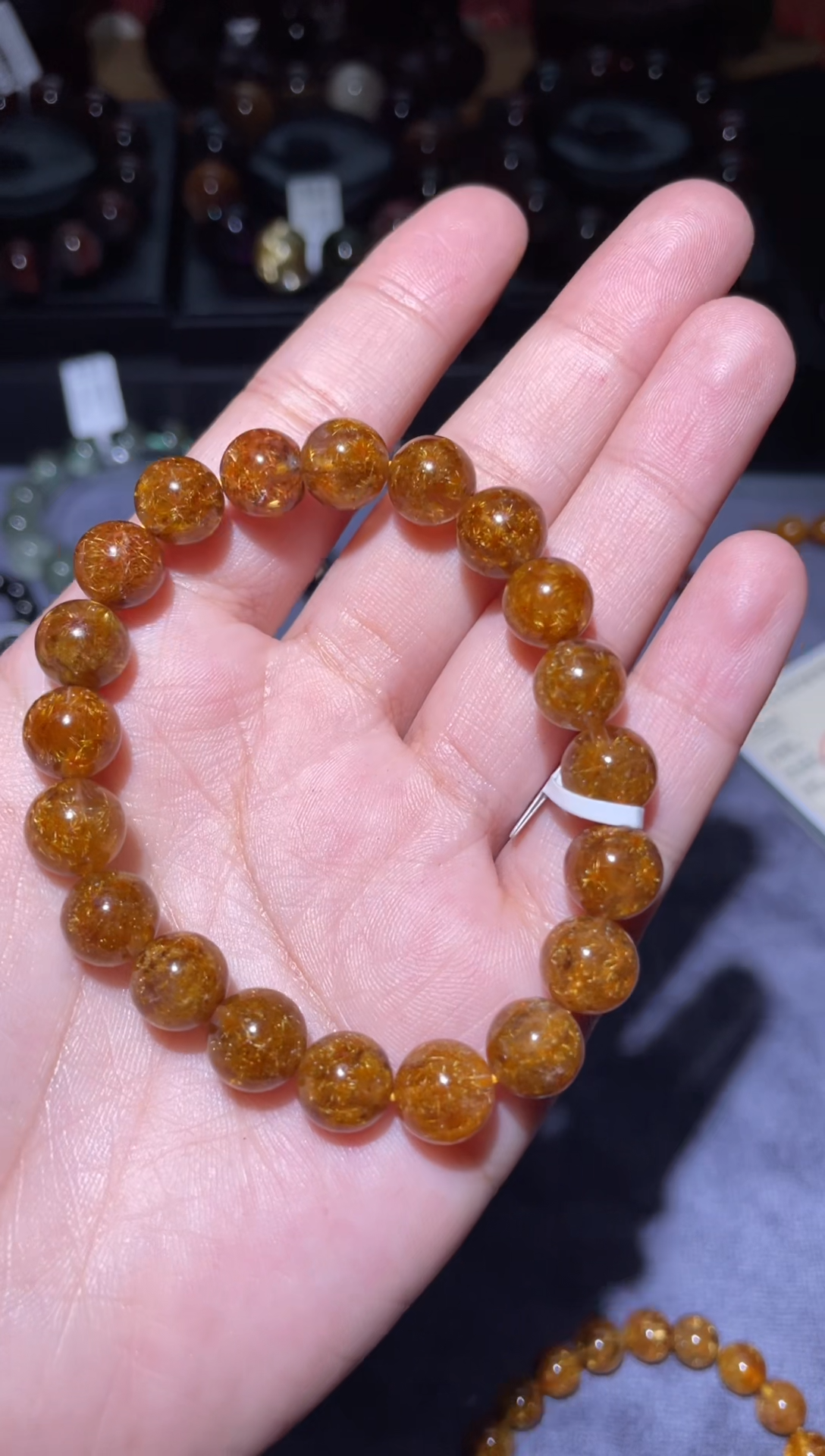 【闪购商品】水晶手链未镶嵌钛晶花9mm-18