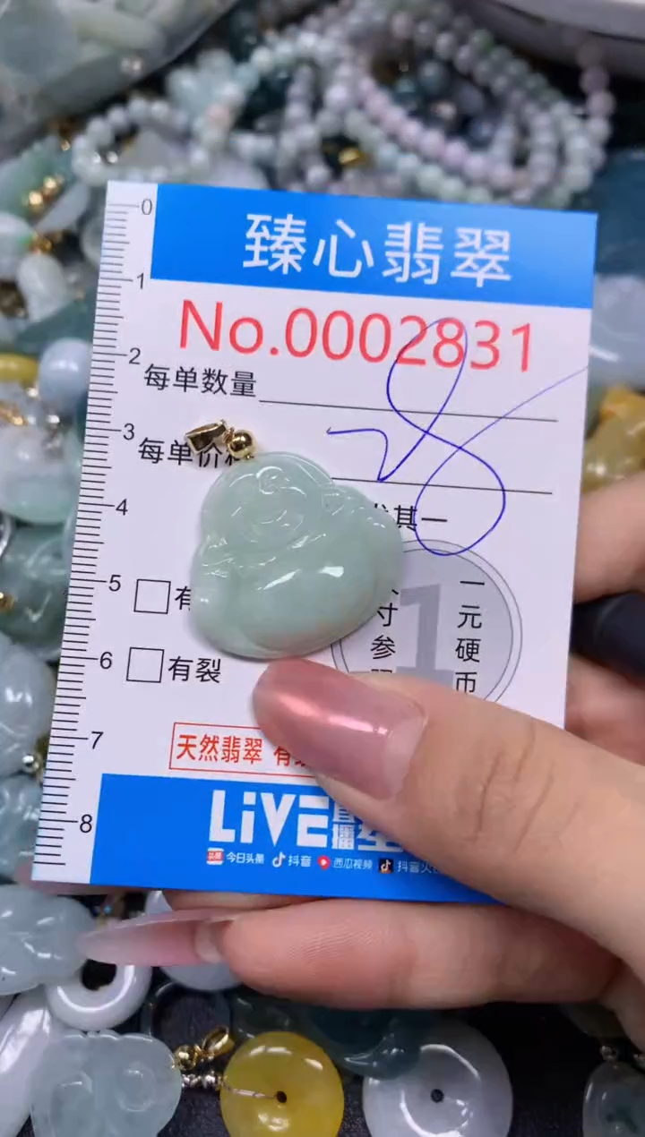 【闪购商品】翡翠颈饰未镶嵌含绳0002831