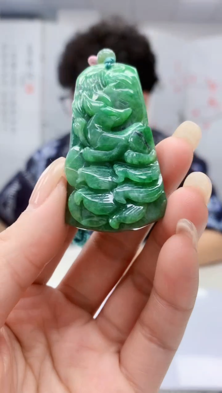 【闪购商品】定制翡翠未镶嵌4688lr-毛货挂件7
