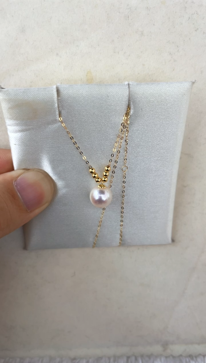 【闪购商品】海水珍珠颈饰18K金镶嵌项链