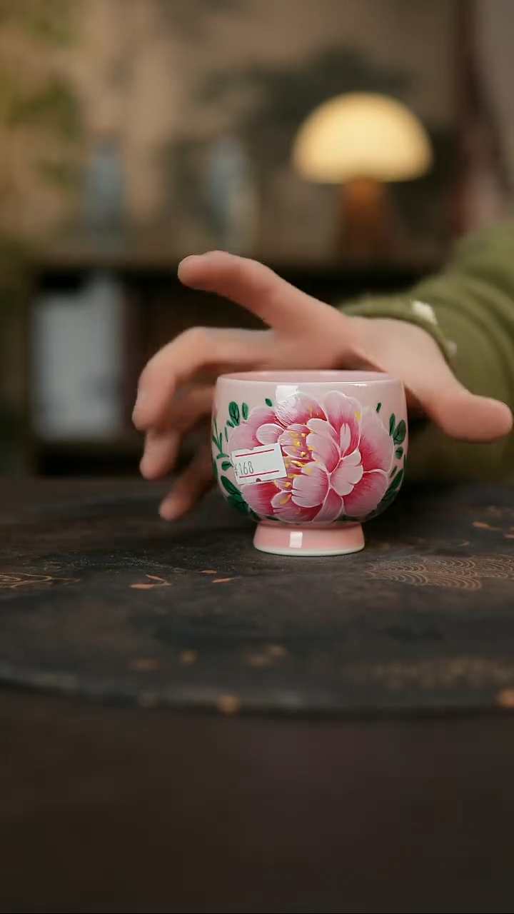 景德镇陶瓷杯碗柴烧多人