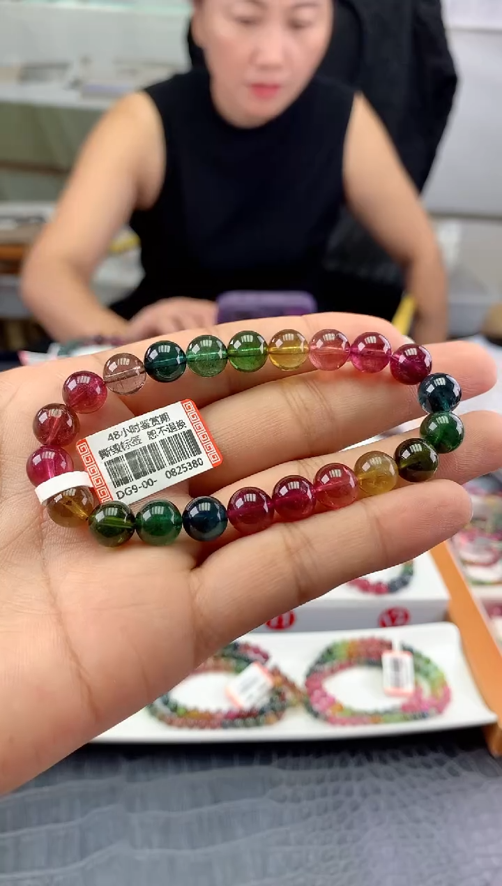 未镶嵌手串碧玺多样性发一条