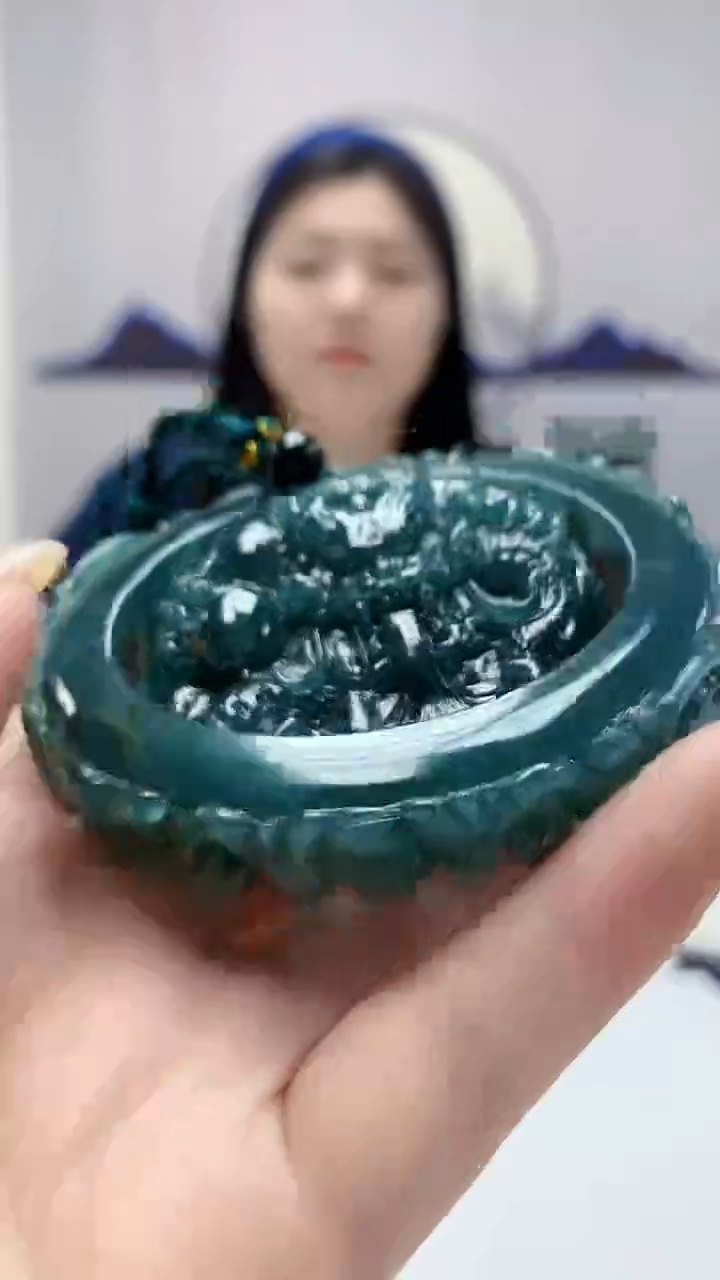 【闪购商品】定制翡翠未镶嵌0405DD-毛货套镯（53圈）30
